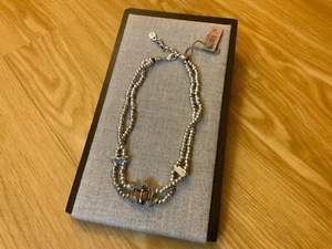 NWT Uno de 50 Silver-plated Beaded Choker with Beetle “Rodeo” - Picture 1 of 8