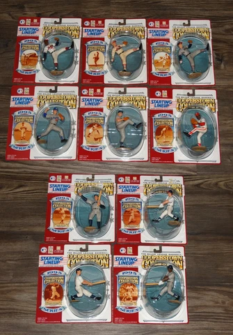 COOPERSTOWN COLLECTION 1995 Starting Lineup Complete Set of 10 Figures/Sealed Cover