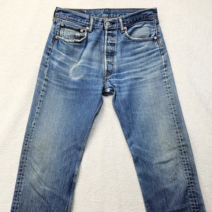 Pantalone Levi Strauss 501 XX uomo 33 x 36 blu denim gamba dritta 5 tasche cotone - Foto 1 di 20
