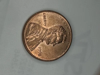 1998 Wide AM penny - Image 1 of 4