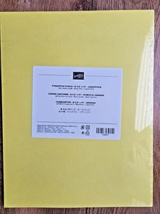 Cartulina Stampin Up 8-1/2" x 11" Nuevo paquete de 24 PINEAPPLE PUNCH Retirada - Imagen 1 de 2