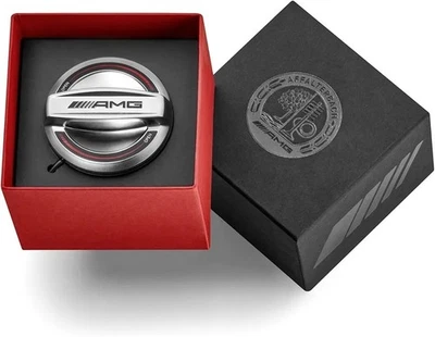 Mercedes-AMG Fuel Filler Cap Chrome Red A0004703301 - Imagen 1 de 3
