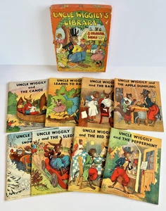 Platt & Munk Co 1939 Uncle Wiggly's Library (8 books) NO. 3600 - Picture 1 of 16