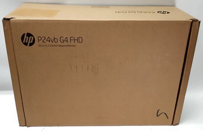 NEW In Open Box HP P24vb G4 FHD 23.8" Monitor with Stand N1824 C9 - Image 1 of 4