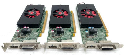 3X DELL YT0RH AMD RADEON HD 570 1GB DDR3 LOW PROFILE PCIex16 VIDEO GRAPHIC CARDS - Image 1 of 4