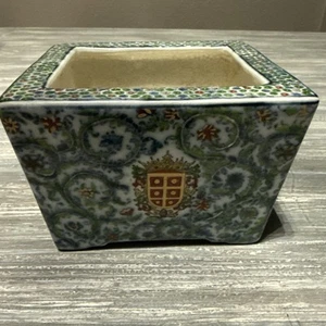 Kleines JUWC 1897 United mehrfarbiges Crackle Porzellan ohne Einsatz - Bild 1 von 13