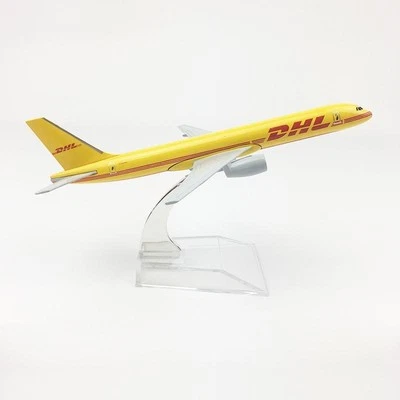 Modelo de avión fundido a presión de aleación 1:400 colección regalo 16 cm Boeing 757 DHL aviación Foto 1 de 4