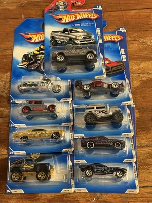 GROUP/LOT OF 2009 HOT WHEELS REBEL RIDES 09 SERIES! 9 DIE-CAST OUT OF 10 IN SET! - Image 1 of 4