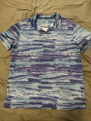 Reel Legends Freeline Vented Golf Polo Shirt Men’s Medium Short Sleeve Stretch - Image 1 of 4