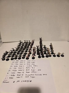  WOTC STAR WARS MINIATURAS LOTE DE 94 FIGURAS SIN CARTAS MAGOS DE LA COSTA - Imagen 1 de 13