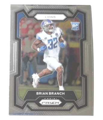 2023 Panini Prizm #328 Brian Branch RC (LIONS) ! - Image 1 of 3