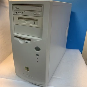 Vintage ~ Desktop PC Case w/PSU + CD-ROM + Zip drive +Floppy Drive (screws) - Bild 1 von 12