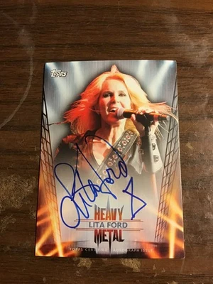 Lita Ford 2013 Topps Heavy Metal Autograph  "Simply Hot" - Image 1 of 2