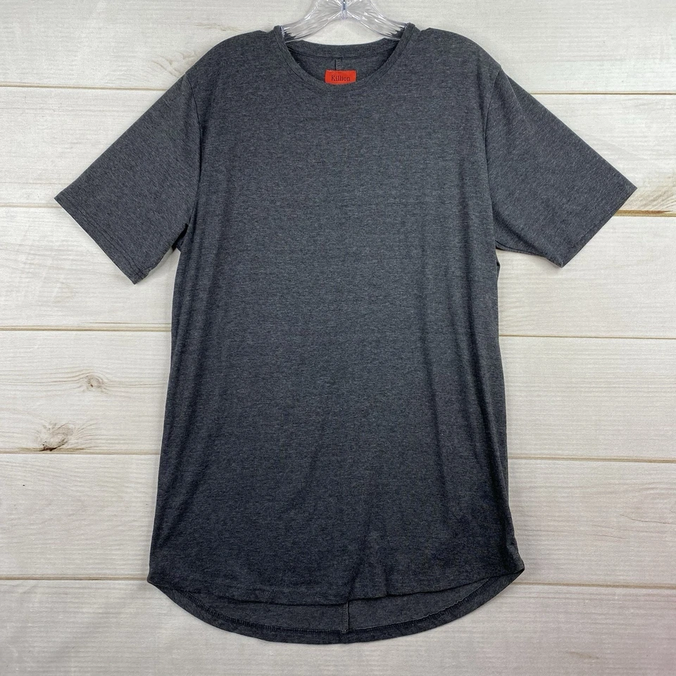 Killion Mens T Shirt Sz M Gray Short Sleeve Crew Neck Classic Minimalist Cotton - Image 1 of 4