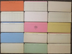 Vintage unused computer punch cards - fifteen different - Afbeelding 1 van 1