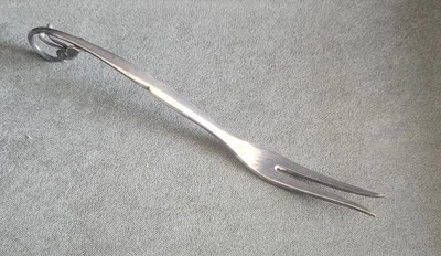 ANTIQUE GEORG JENSEN STERLING SILVER ~BLOSSOM #21 PICKLE OLIVE FORK ~DENMARK - Image 1 of 4