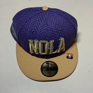 New Era New Orleans Pelicans City Edition 59FIFTY Hat Men’s Size: 7 1/4 New - Picture 1 of 6