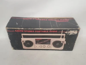 Vintage Americana AM/FM Stereo Portable Radio HACF Halt & Catch Fire Box Prop - Picture 1 of 5