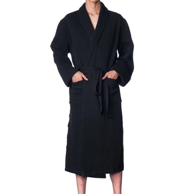 Albornoz Alpine Swiss para hombre mezcla de algodón liviano kimono tejido spa Foto 1 de 4