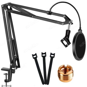 Kit de Soporte de Micrófono Universal Soporte de Brazo de Pluma de Micrófono Ajustable con Filtro - Imagen 1 de 13