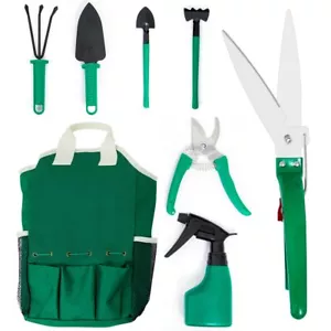 Garden Tool Set, 7 Piece Gardening Tool Set with Durable Storage Tote Bag for - Picture 1 of 5