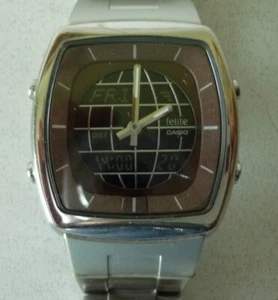 Casio felite Wave Ceptor 3770 LWA-100 St. Steel Back/ Water Resist/ Band S-1051L - Bild 1 von 4