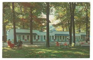 Vintage St Joseph Michigan Edgewood Court Motel Postkarte Lake Shore Drive Chrom - Bild 1 von 2