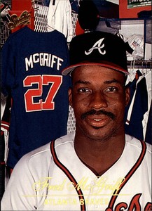 1994 Studio Atlanta Braves Baseball Card #40 Fred McGriff