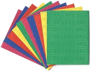 10 RULERS Embossed A2 Card Fronts Recollections Primary Cardstock Paper SALE - Picture 1 of 2