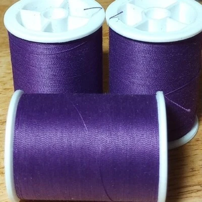 Coats & Clark All Purpose Sewing Thread Lot 3 Spools 280+ yd Each ULTRA VIOLET  - Image 1 of 2
