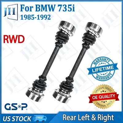 Juego de ejes de par trasero OE para BMW 735i 735iL 750iL L6 1985-91 3,5 L tracción trasera Foto 1 de 4