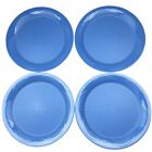 Set Of 4 Large Tupperware Picnic Plates Blue EUC