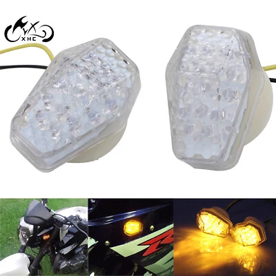 Clear Turn Signals Fit For Suzuki GSXR 600/750/1000 SV 650 1000 & S Flush Mount - Image 1 of 4