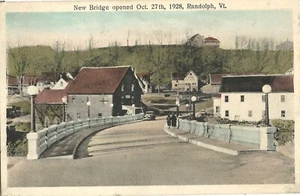 1935 Postcard - New Bridge Oct 27, 1928 Randolph VT - Picture 1 of 1