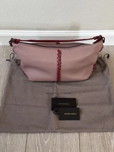 Bottega Veneta Cervo Zippered Shoulder Bag Intrecciato Leather - Picture 1 of 11