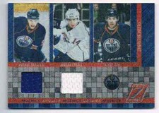 2010-11 ZENITH MOZAICS MAGUS PAAJARVI JORDAN EBERLE TAYLOR HALL DUAL JERSEYS 2