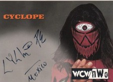 1998 Topps Wresting WCW/nWO Trading Card Authentic Signature Card Cyclope