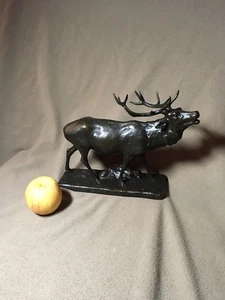Antique Bronze by Hans Muller Elk - Picture 1 of 7