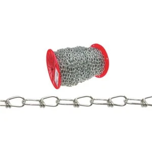 (1)-155' Steel Zinc Plated .14" Diameter #2/0 Double Loop Farm Animal Chain - Picture 1 of 1