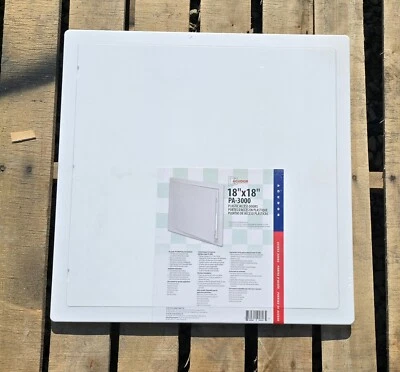 Acudor PA-3000 18"x18" White Universal Flush Access Door Plastic