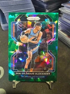 2021-22 Panini Prizm Shai Gilgeous-Alexander #238 Green Cracked Ice SP! - Picture 1 of 4