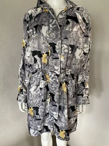 Obey x Debbie Harry Women's Hooded Wooster Jacket Parka Grey/Black Size M - Picture 1 of 18