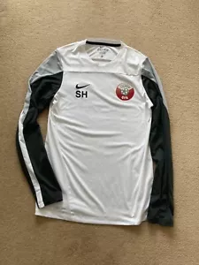 Nike Qatar Football Player Issue Training Shirt/Jersey-Initials SH-Medium-Mint - Picture 1 of 4