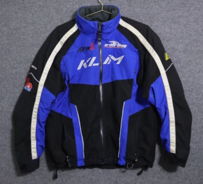 Klim Kinetic Parka Jacket Men Blue Large Gore-Tex Iron Dog Snowmobile Race - Image 1 of 4