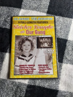 SHIRLEY TEMPLE & OUR GANG - 9 CLASSIC FULL LENGTH FEATURES , Brand New Slim Case - Image 1 of 2
