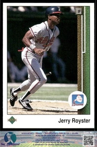 1989 Upper Deck #433 Jerry Royster Atlanta Braves 89UD - Picture 1 of 2