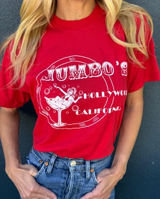 SALA PAYASO JUMBO VINTAGE AÑOS 80 L.A. CAMISETA DIVE BAR TALLA M HOLLYWOOD STRIP CLUB Foto 1 de 4