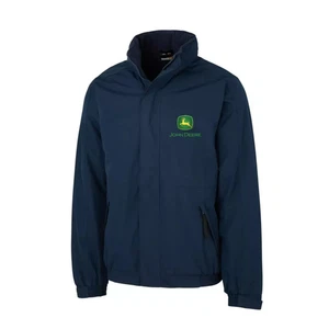 John Deere Waterproof Hooded Fleece Lined Insulated Jacket Regatta Farming Coat - Picture 1 of 7