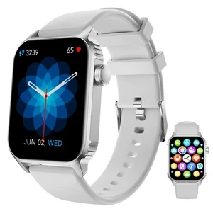 Brand New Smart Watch, 1.85"Smartwatch (Silver); Touch Screen, Answer/Make Calls - Picture 1 of 3