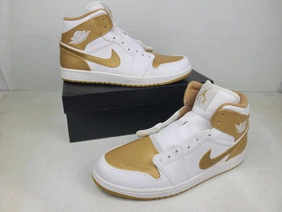 (NUEVO) Nike Air Jordan 1 Phat Blanco/Metálico Dorado Para Hombre Talla 14 Foto 1 de 4
